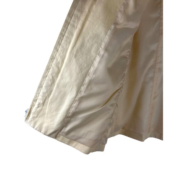 J Jill Jacket Yellow Coconut Cream Water Repellent Coat Women's Size X-Small - Picture 9 of 11